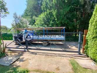 Откатные ворота для дачи