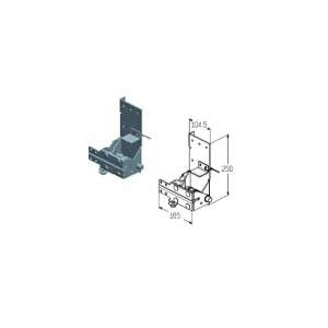 Alutech RBI-40.120DR кронштейн роликовый нижний пр...