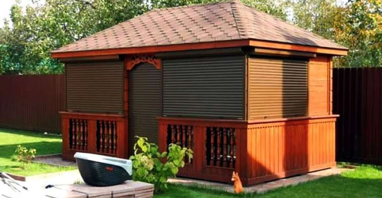 Рольставни для беседки